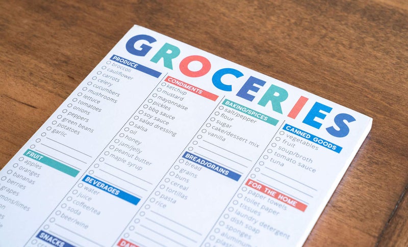 Sweetzer & Orange FastCheck Grocery List Magnet Pad for Fridge. 6x9” Magnetic Notepad with Printed Shopping List Items and Blank Grocery Shopping Spaces. 60 Page Notepad Weekly Planner - Image 3