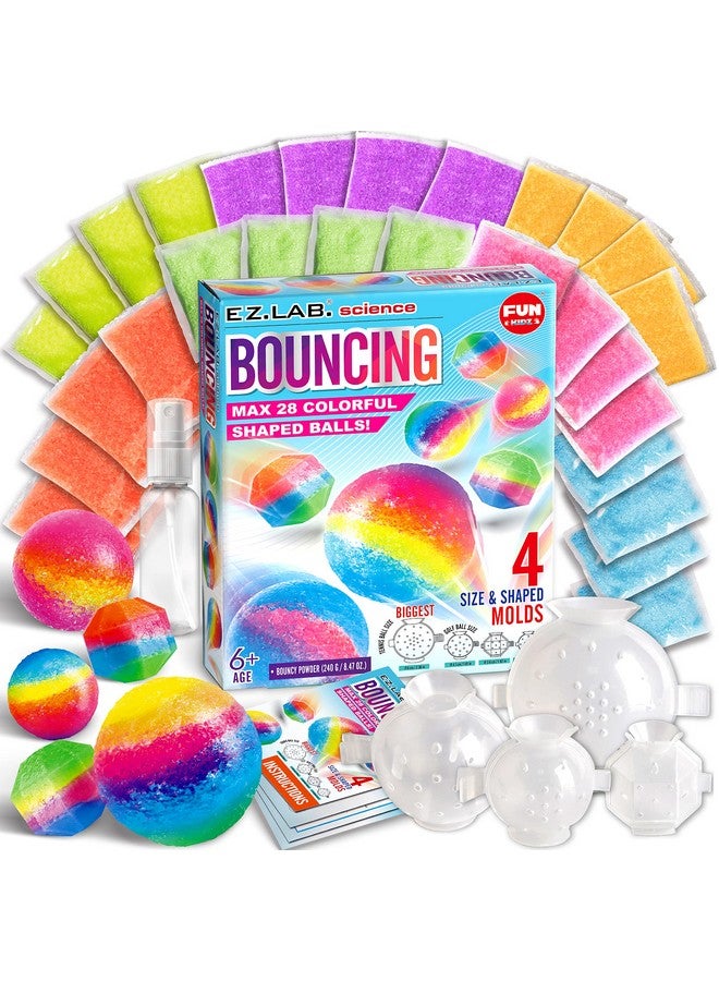 FUN KIDZ Big Bouncy Ball Kit, Funkidz Kids Diy Ultimate Magic Bouncy Ball Making Kit Science Craft Projects Birthday Party Activity For Boys Girls Ages 6-12 Includes Tennis Size Ball Model - Image 1