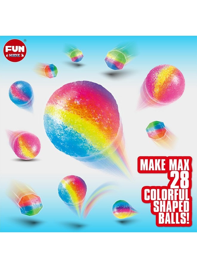 FUN KIDZ Big Bouncy Ball Kit, Funkidz Kids Diy Ultimate Magic Bouncy Ball Making Kit Science Craft Projects Birthday Party Activity For Boys Girls Ages 6-12 Includes Tennis Size Ball Model - Image 4