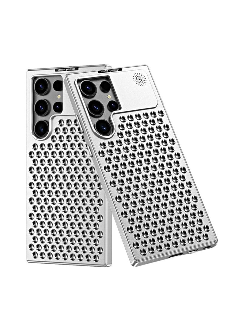 General Samsung Galaxy S24 Ultra S23 Ultra All metal case aluminum alloy hollow design good heat dissipation shockproof with aromatherapy  - Image 1