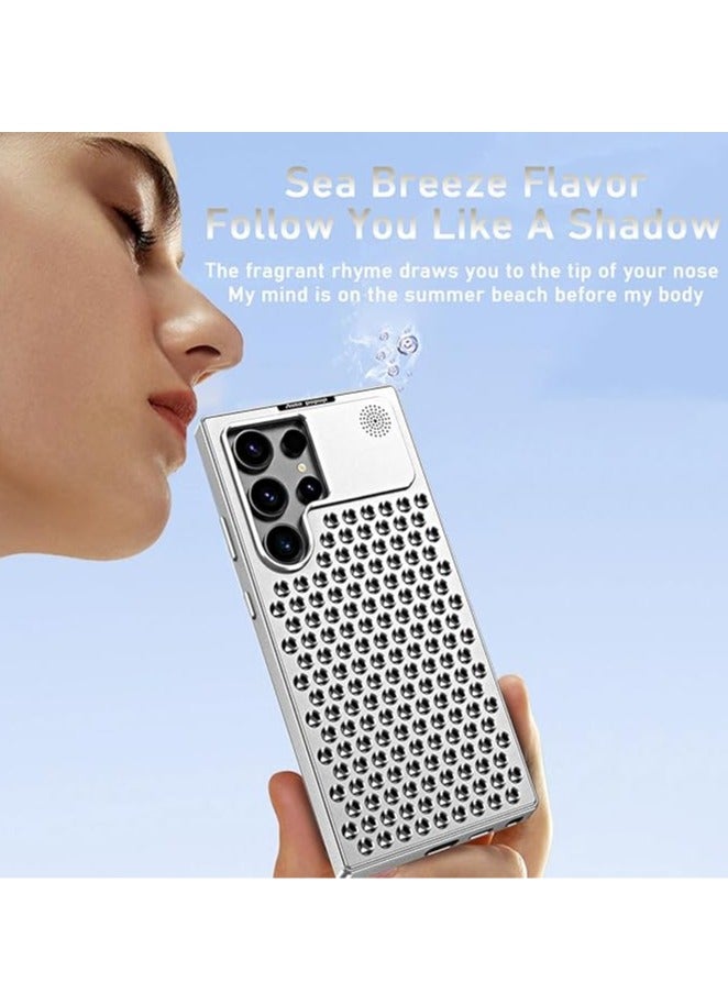 General Samsung Galaxy S24 Ultra S23 Ultra All metal case aluminum alloy hollow design good heat dissipation shockproof with aromatherapy  - Image 2