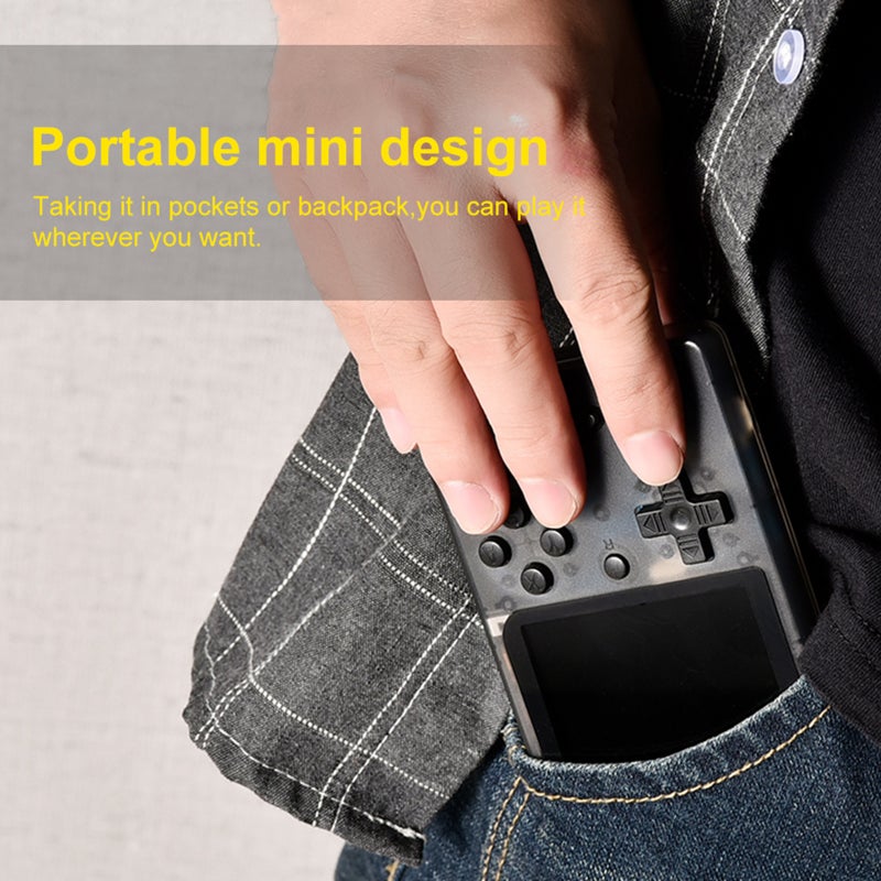 Handheld Game Console 400 Retro Games Portable Game Player 3.0-inch Screen 3.5mm Headphone Jack AV Output Support Wired Gamepad Connection - Image 4