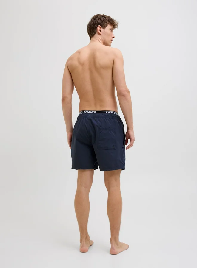 JACK & JONES Mid Rise Regular Fit Swim Shorts