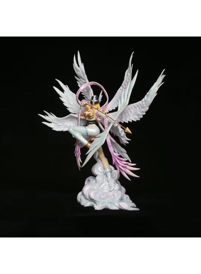 general Digimon fighting eight-winged form Archery Angewomon desktop decoration character model collection decoration toys Gifts for family and friends - Image 3
