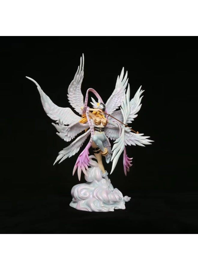 general Digimon fighting eight-winged form Archery Angewomon desktop decoration character model collection decoration toys Gifts for family and friends - Image 2