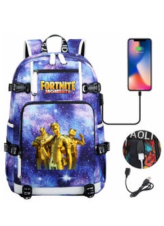 FORTNITE Printed Cartoon Youth Large Capacity Men's and Women's Shoulders 