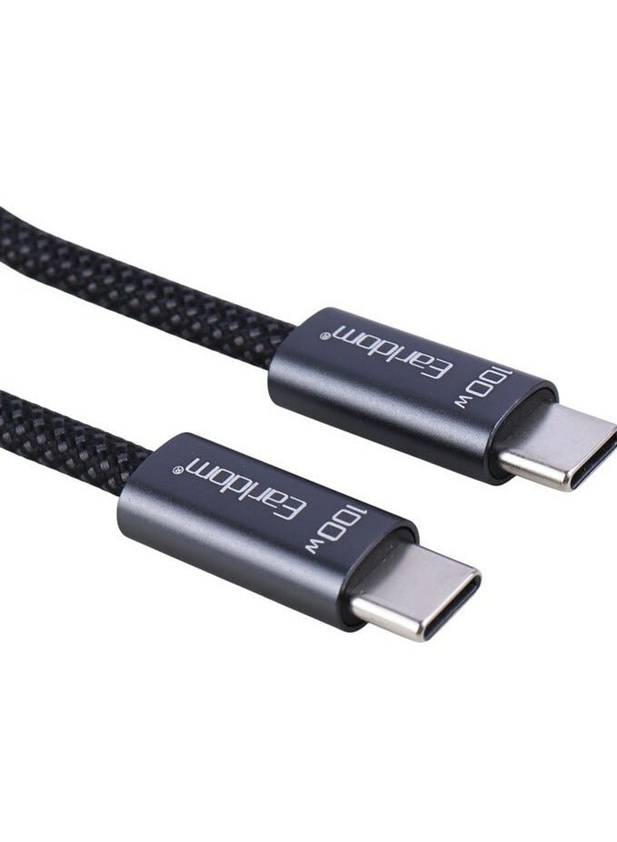 Earldom EC-201C-C 100W Type-C to Type-C Fast Charging Cable 1m - Image 3