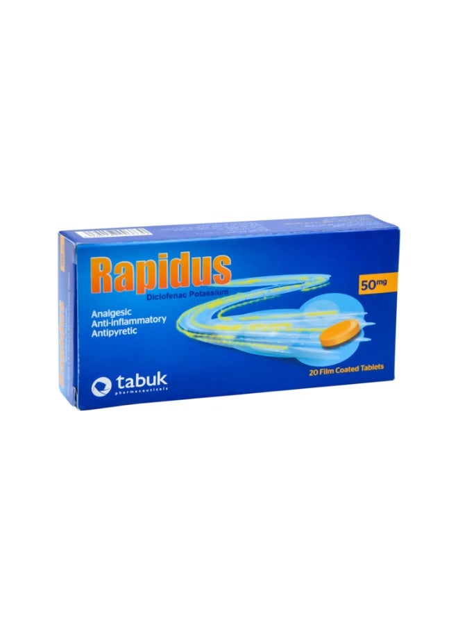Rapidus 50mg Coated Tablet 20s
