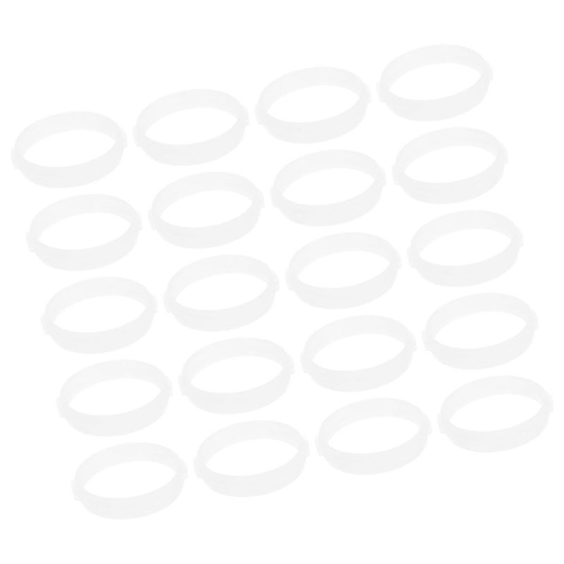 White Plastic Hamster Tunnel Rings and Tube Connectors 20PCS for DIY Cage Expansion - Image 2