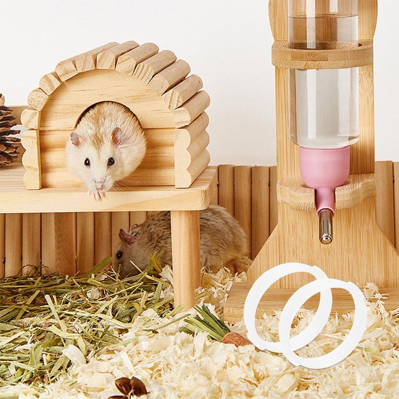 White Plastic Hamster Tunnel Rings and Tube Connectors 20PCS for DIY Cage Expansion - Image 5