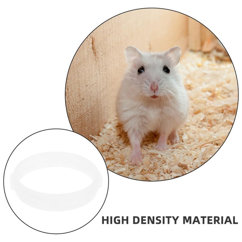 White Plastic Hamster Tunnel Rings and Tube Connectors 20PCS for DIY Cage Expansion - Image 3