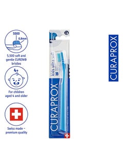 CURAPROX فرشاة أسنان فائقة النعومة للأطفال. فرشاة أسنان ناعمة للأطفال بشعيرات 5500 CUREN® - فرشاة أسنان يدوية من Curaprox متعددة الألوان  - Image 2
