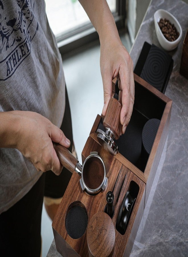 KNODOS Walnut Self Leveling Espresso Tamper 54mm For Breville - Image 4
