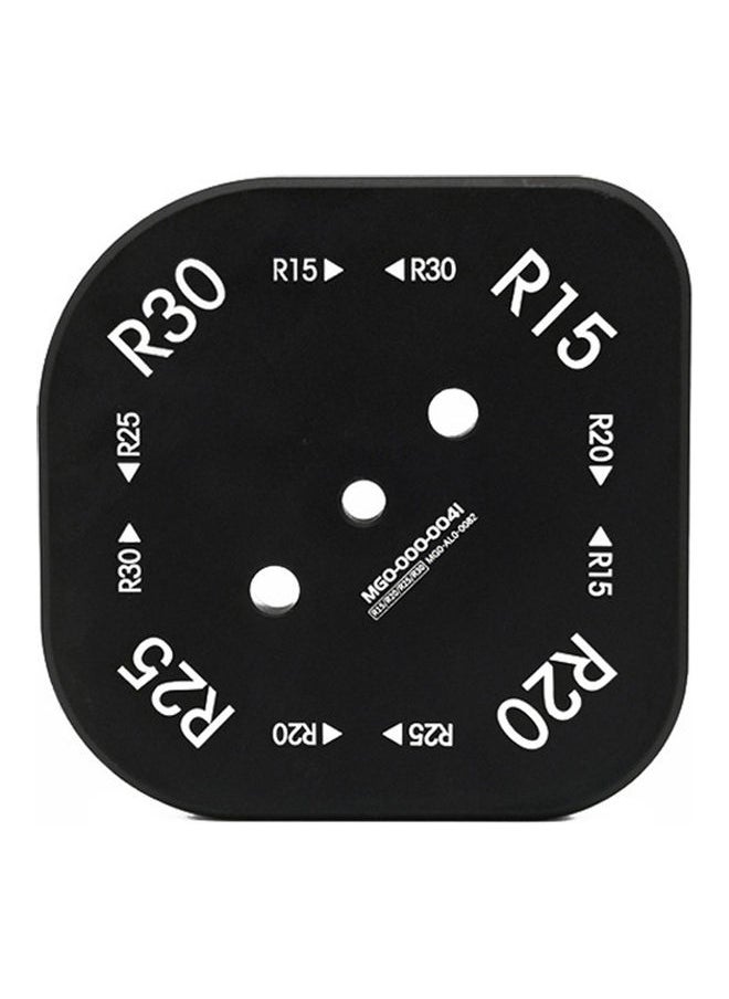 Generic 4-in-1 Half Round Corner Radius Router Table Template Jig Arc Black 13x6x13cm  - Image 4