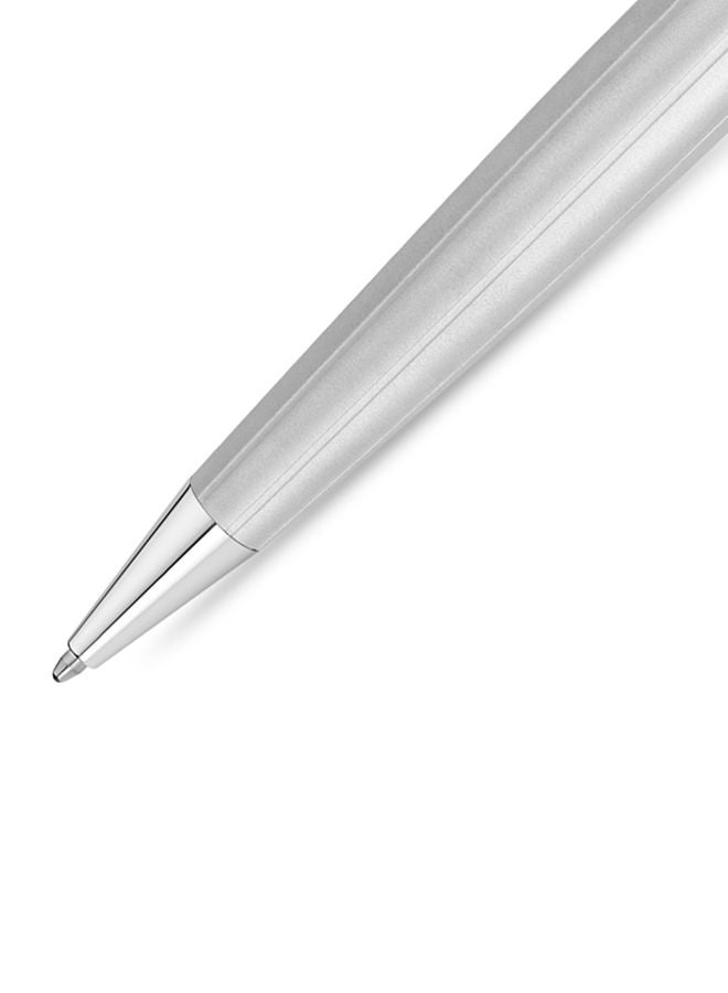 CERRUTI 1881 Silver Black Ballpoint Pen Sleek Design - Image 3