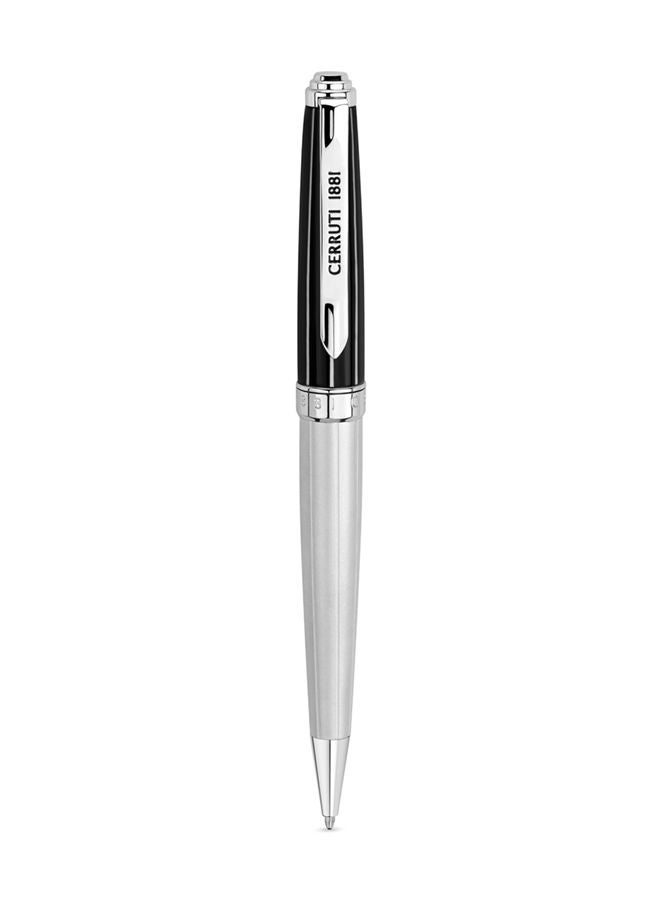 CERRUTI 1881 Silver Black Ballpoint Pen Sleek Design - Image 2