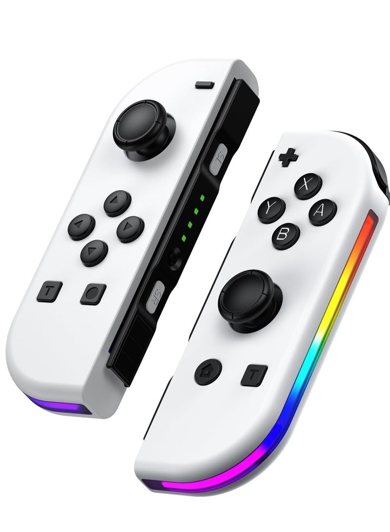Controllers for Nintendo Switch, Replacement for Switch Controller with RGB LED, Adjustable Turbo u0026 Vibration, Motion Control/Wake-Up/Screenshot - Image 1