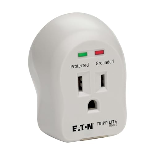 Tripp Lite Eaton Tripp Lite SPIKECUBE Single Outlet Surge Protector Power Strip, 600 Joule Rating, Diagnostic LEDs, Portable Direct Plug-In Outlet Extender, Lifetime Manufacturer's Guarantee & $5,000 Insurance - Image 1