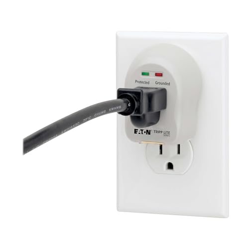 Tripp Lite Eaton Tripp Lite SPIKECUBE Single Outlet Surge Protector Power Strip, 600 Joule Rating, Diagnostic LEDs, Portable Direct Plug-In Outlet Extender, Lifetime Manufacturer's Guarantee & $5,000 Insurance - Image 4