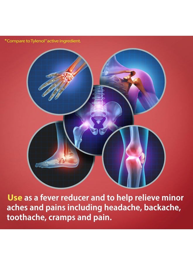 HealthA2Z - ® Extra Strength Pain Relief | Acetaminophen 500mg | Contains No Aspirin | Fever Reducer | Pain Reliever (500 Count (Pack of 1)) - Image 1