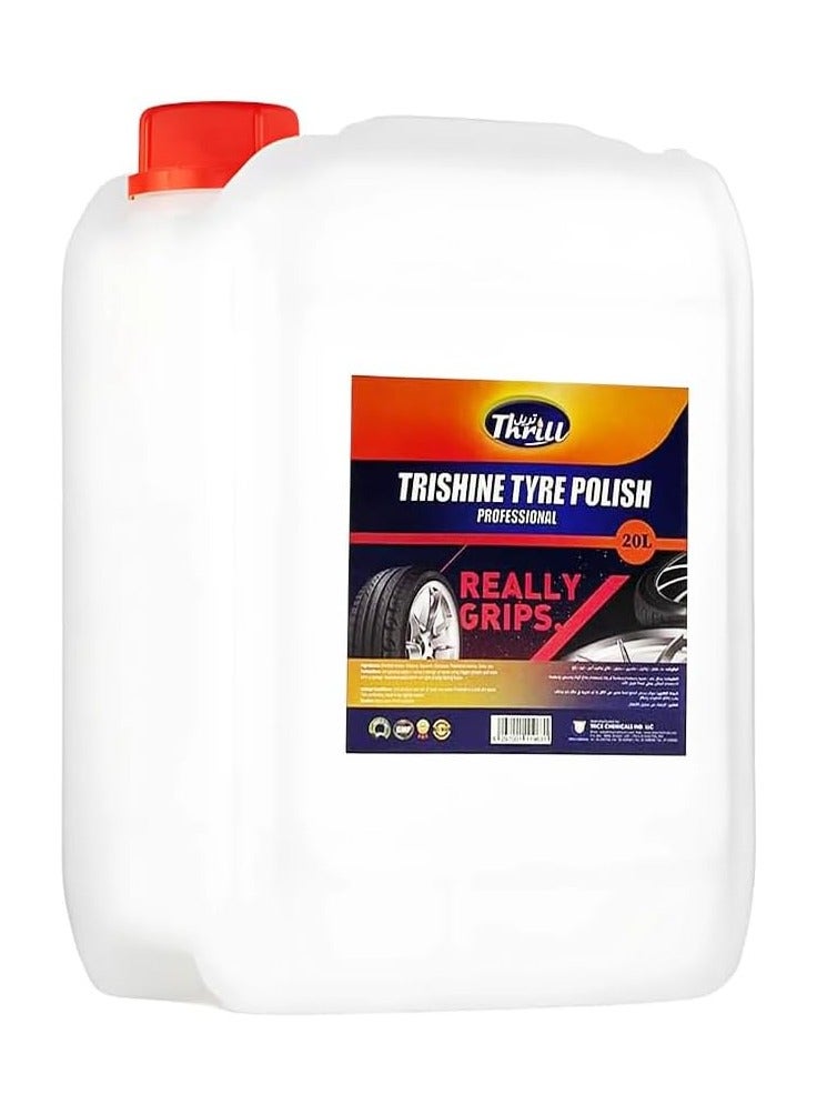 Thrill Trishine Professional Tyre Polish 20 Liter - White - Image 1