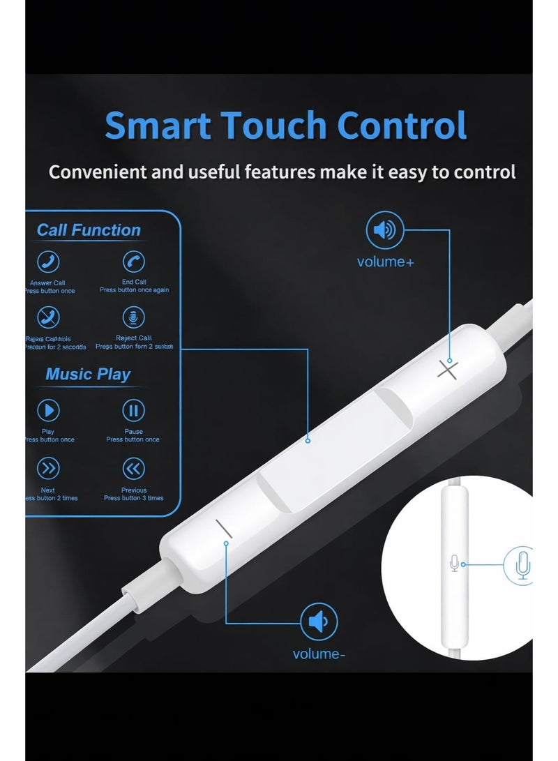 ZeroSpace Wired EarPods with Lightning Connector White - Image 5