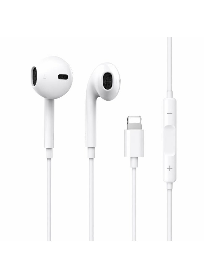 ZeroSpace Wired EarPods with Lightning Connector White - Image 1
