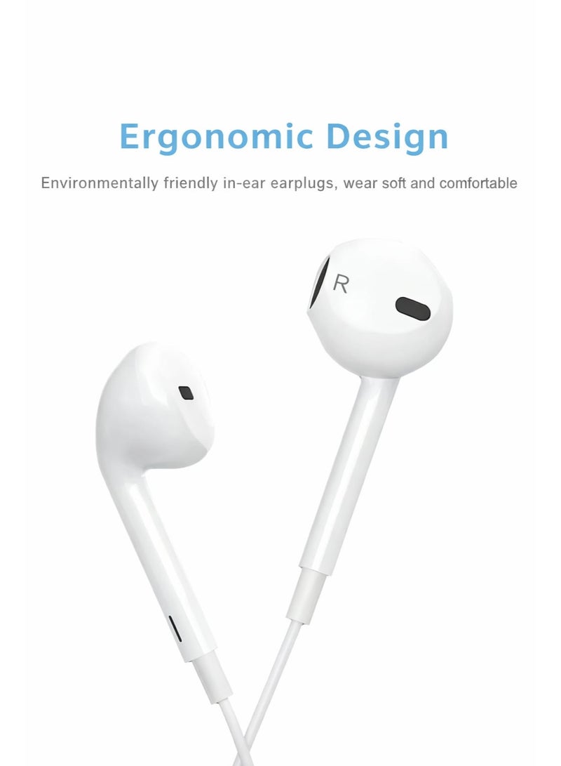 ZeroSpace Wired EarPods with Lightning Connector White - Image 4