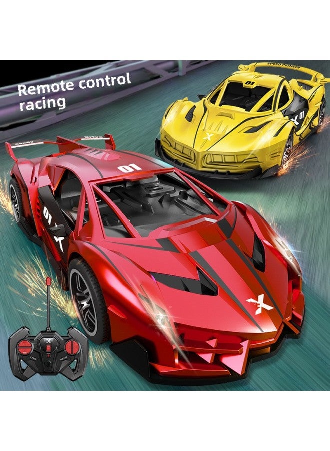 Children's Electric Remote Control Toy Sports Car Rc Rechargeable Drift Light Racing Boy's Electric Stall Toys-Color:25a Silver Lambo Big Cow Remote Control Police Car-Scale:Dual Battery Version  Mail Order Box  - Image 2
