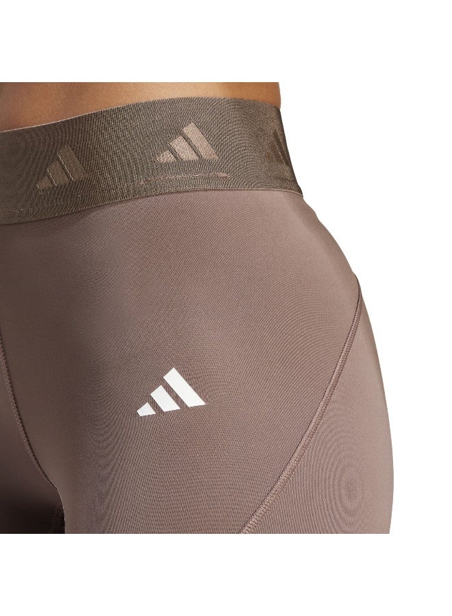 Adidas Adidas Hyglm 1/1 L Brown Tights (1/1) Tights For Women - Image 5
