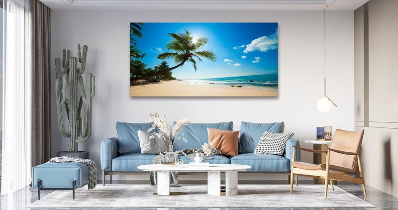 Muolunna Large Canvas Wall Art - Summer Ocean Waves - Image 3