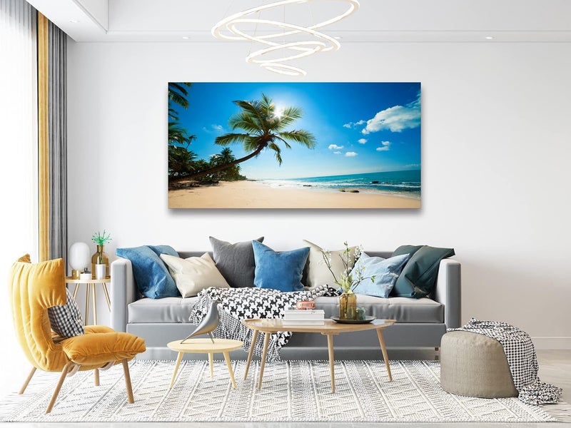 Muolunna Large Canvas Wall Art - Summer Ocean Waves - Image 5