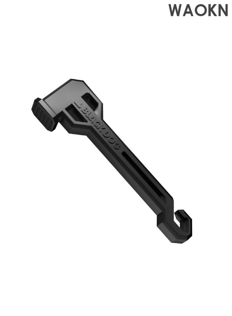 دبليو أيه أو كي أن مطرقة أرضية 200 جرام خفيفة الوزن مقاومة للصدمات والتبطين والامتصاص مادة غير قابلة للانزلاق سهلة الارتداء لوازم التخييم في الهواء الطلق التخييم الفردي عملية حقن صغيرة سهلة الحمل عزل الصوت دراجة نارية السفر المشي لمسافات طويلة - Image 3