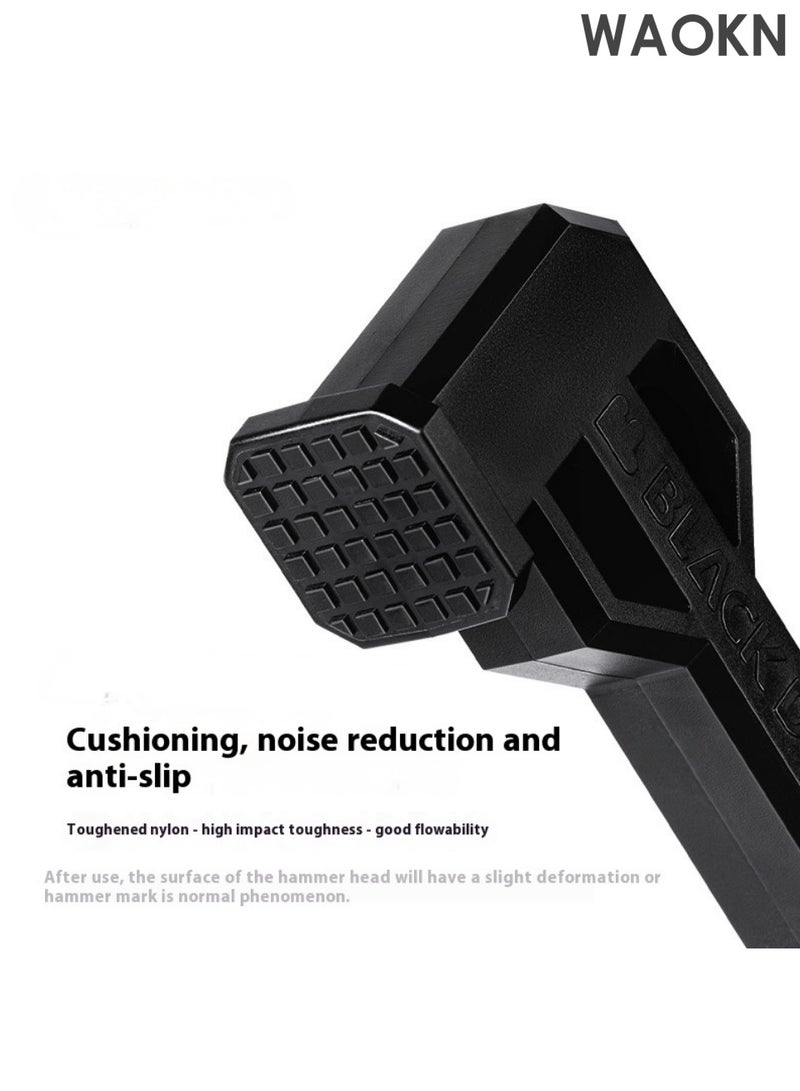 دبليو أيه أو كي أن مطرقة أرضية 200 جرام خفيفة الوزن مقاومة للصدمات والتبطين والامتصاص مادة غير قابلة للانزلاق سهلة الارتداء لوازم التخييم في الهواء الطلق التخييم الفردي عملية حقن صغيرة سهلة الحمل عزل الصوت دراجة نارية السفر المشي لمسافات طويلة - Image 2