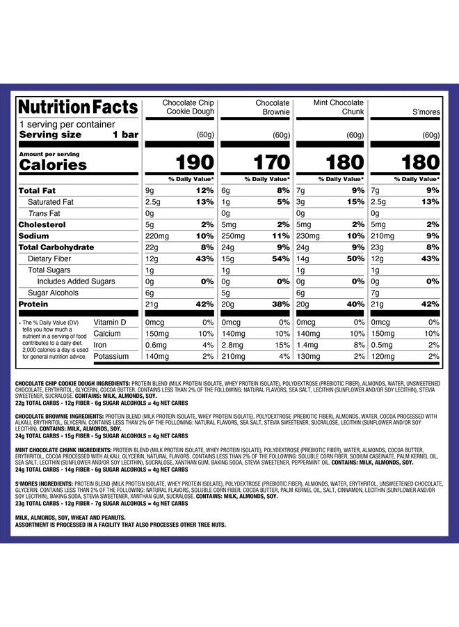 Quest Nutrition ألواح البروتين Ultimate Variety Pack، عالية البروتين، منخفضة الكربوهيدرات، خالية من الغلوتين، صديقة للكيتو، 12 قطعة - Image 4