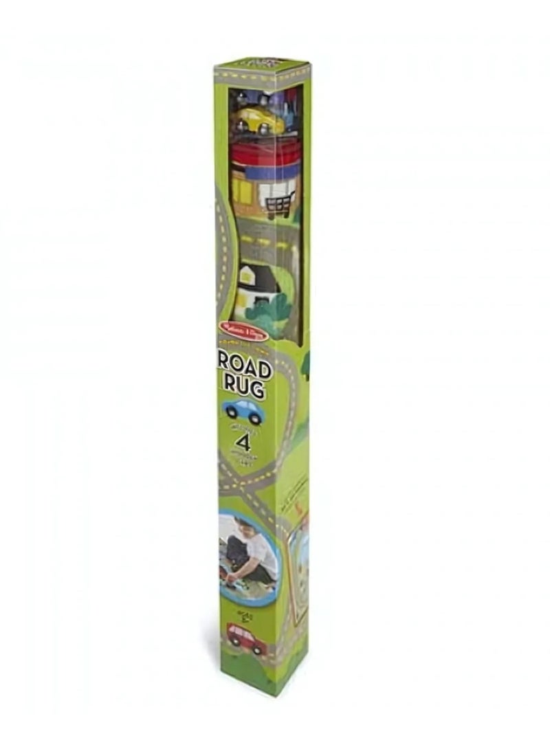 Melissa & Doug Melissa & Doug Round the Town Road Rug & Car Set  - Image 1