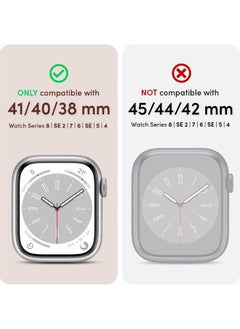 CYRILL Kajuk Band, Slim Genuine Leather Apple Watch Bands Designed for Apple Watch Series 8 (41) / 7(41) / 6 (40) / SE (2020/2022) / 5 (40) / 4(40) - Chestnut  - Image 2