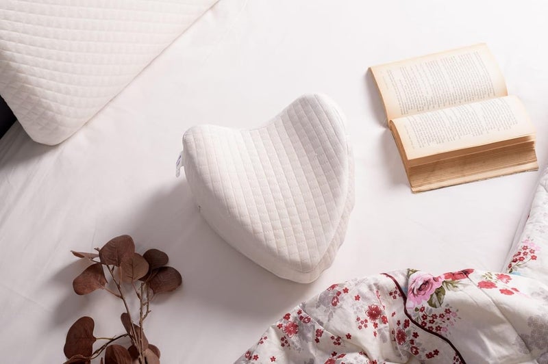 Araami Memory Foam Sleeping Cotton Leg Pillow Cushion for Hip Knee Leg and Back Support Pain Relief Cushion Knee Pillow for Side Sleepers and Pregnant Women with Washable Cover Pack of 110 x 10 x 6 - Image 3