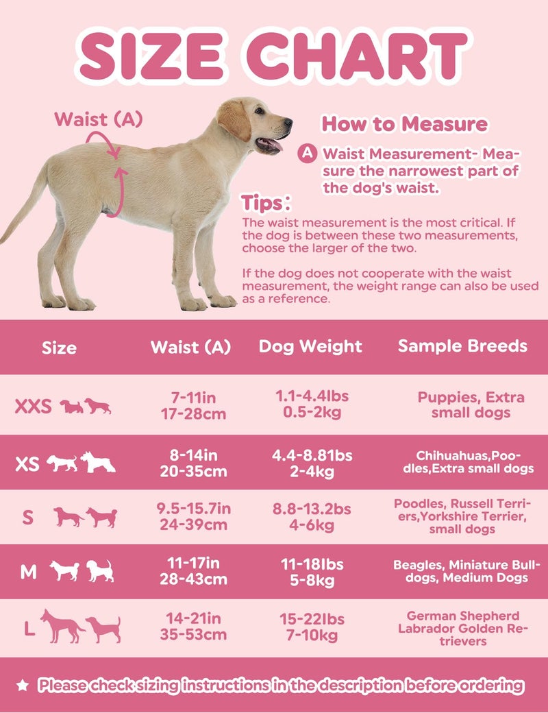 Dono Dog Diapers Female-48PCS, Disposable Female Dog Diaper with Wetness Indicator in Heat, Super Absorbent Doggie Puppy Diapers Female for XXS,Small Medium Large Dogs - Image 4