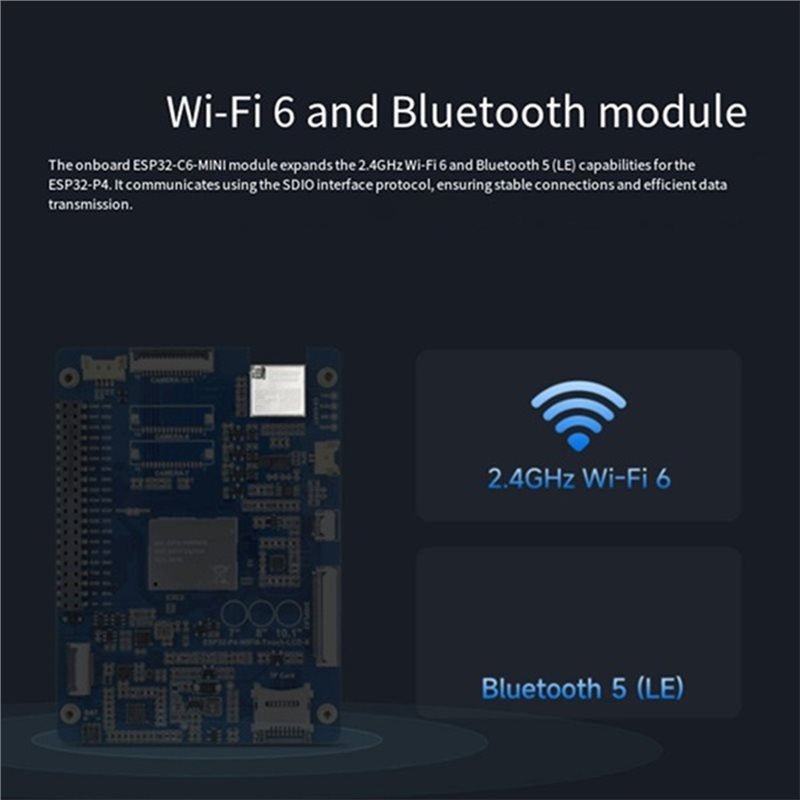 لوحة عرض لمسية ESP32-P4-WIFI6 مقاس 8 بوصات بتقنية HMI، شاشة لمس سعوية IPS، شاشة TFT LCD مزودة بكاميرا، مناسبة لتطبيقات إنترنت الأشياء الذكية والمشاريع اليدوية - Image 4