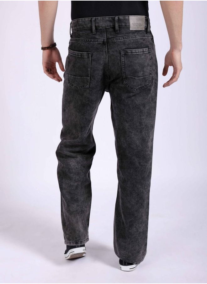The Indian Garage Co Men Baggy Solid Mid-Rise Stretchable Jeans  - Image 2