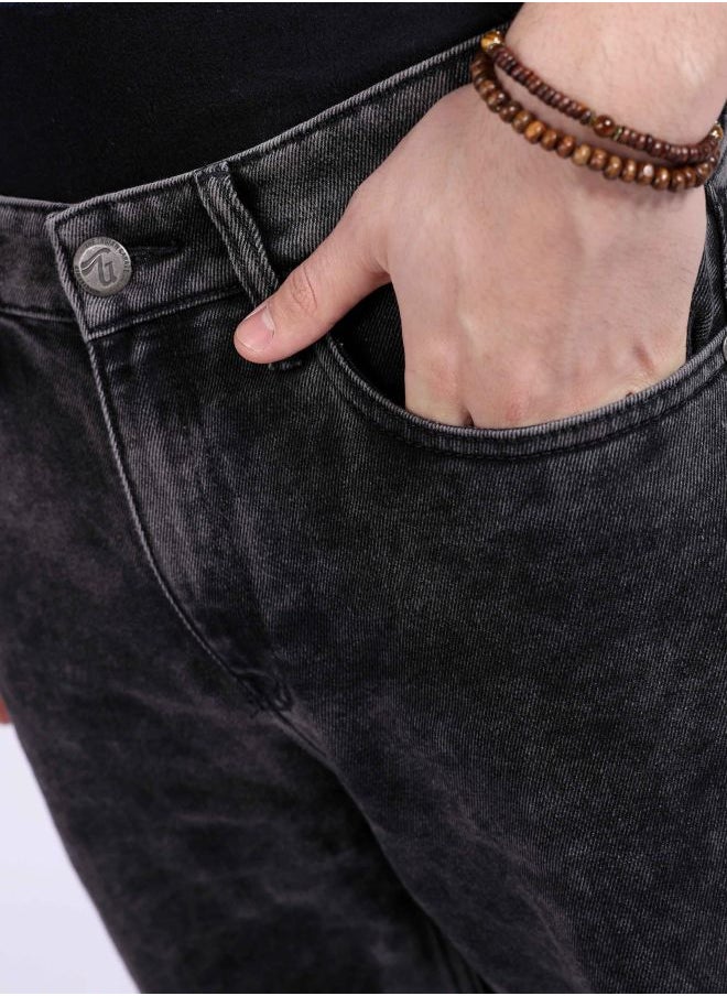 The Indian Garage Co Men Baggy Solid Mid-Rise Stretchable Jeans  - Image 4