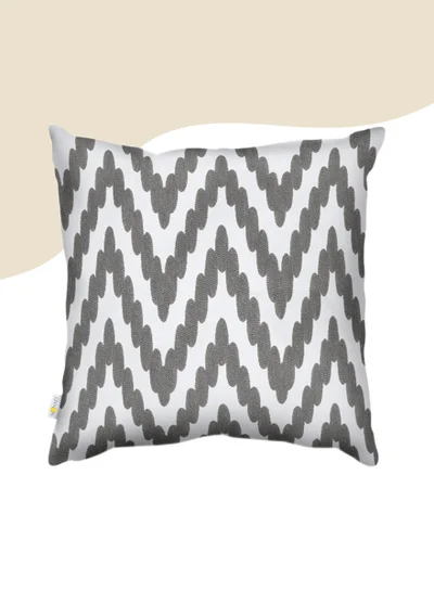 Donetella Decorative Embroidered Cushion Cover black/white 45x45Cm(Without Filler)