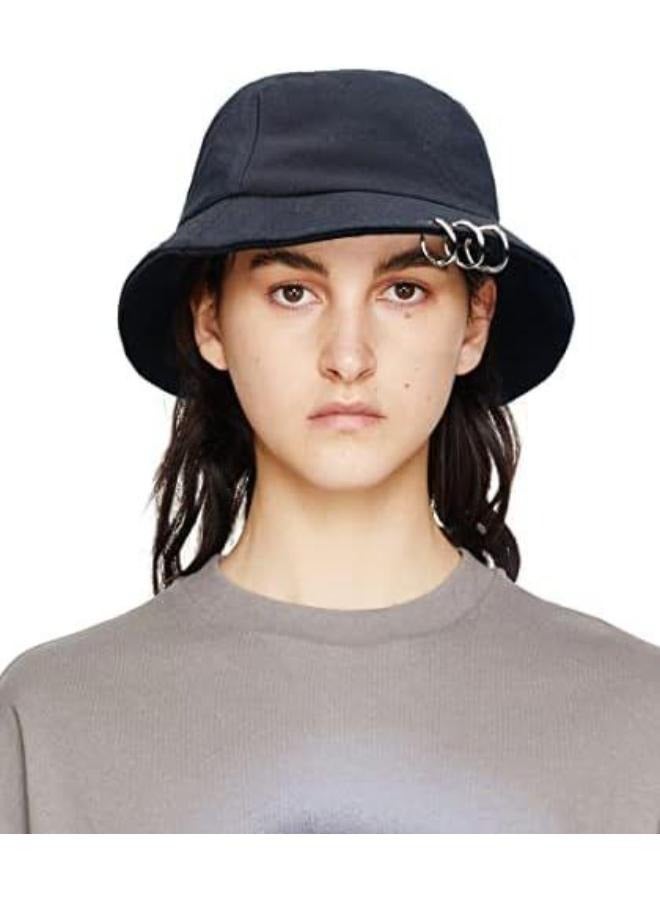 Fashionable Unisex Bucket Hat with Pin Rings - Perfect Summer Accessory - Image 4
