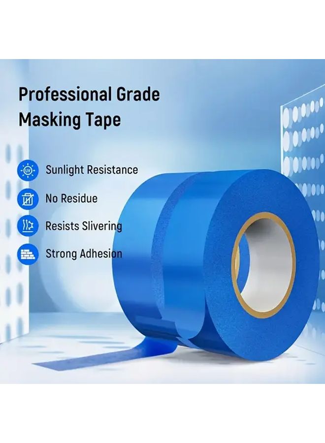 Blue Painter Tape 12 Rolls 0.79 Inch x 511 Inch No Residue Strong Adhesion - Image 1