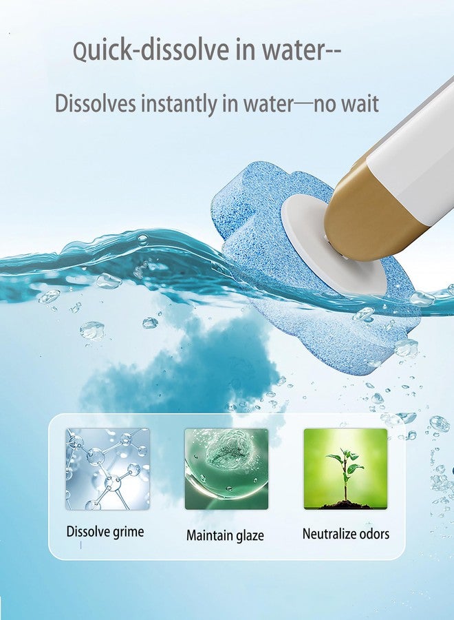 KIRIKIT Disposable Toilet Brush with 48 Refill Heads and Holder- Includes Storage Caddy&Toilet Bowl Wand, Wall-Mount Scrubbing Toilet Brush Bathroom Cleaning Kit (1 Wand+48 Refills) - Image 2