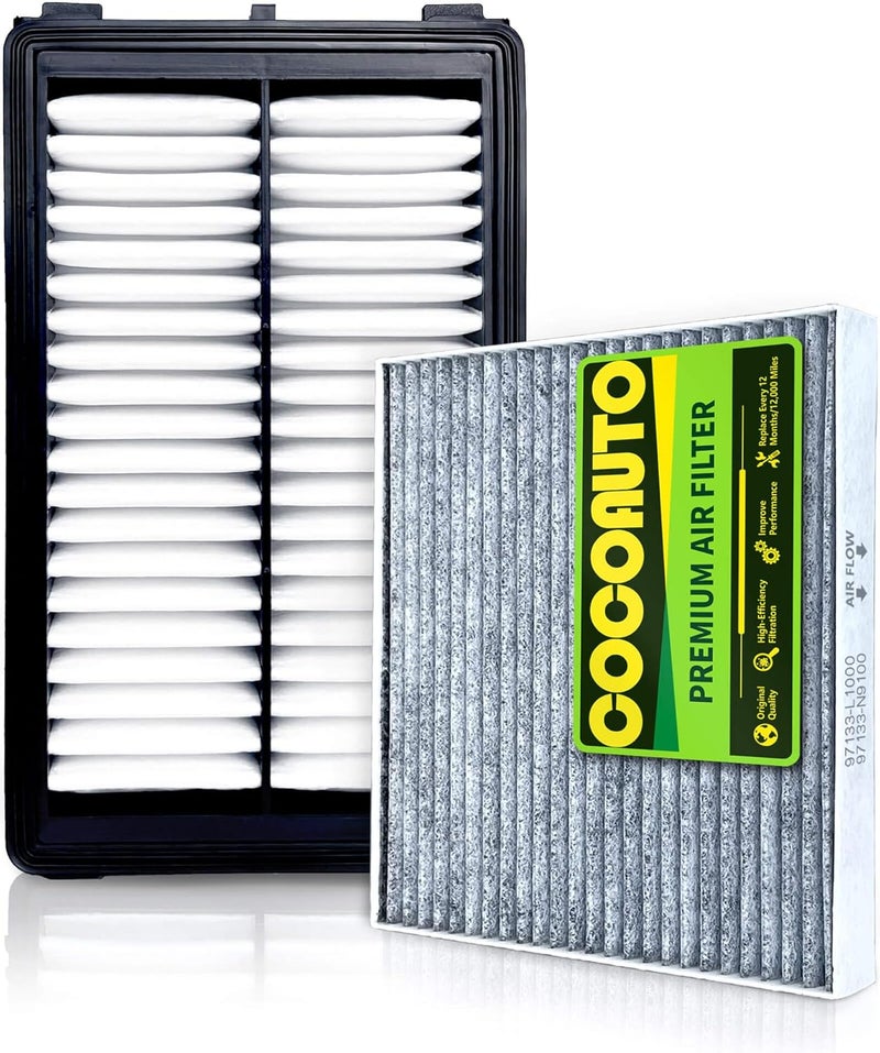 COCOAUTO Engine & Cabin Air Filter Kit for Tucson, Sorento, Santa Fe, and Sportage (2021-2025) - Image 1