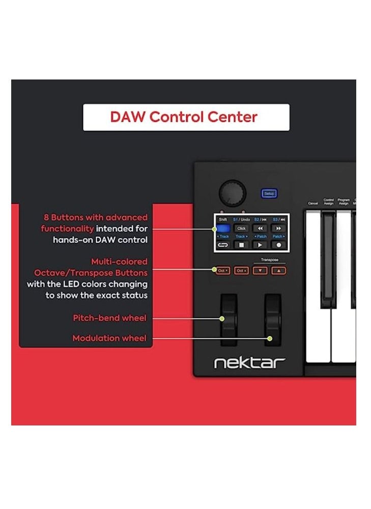 Nektar - Nektar Impact GX61 USB MIDI Controller Keyboard with Nektar DAW Integration - Image 1
