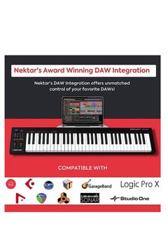 لوحة مفاتيح وحدة تحكم USB MIDI من Nektar Impact GX61 مع تكامل Nektar DAW - pzsku/ZD834565E692877D8E485Z/45/_/1688649330/cb109c05-27d0-42de-af3e-5023bc0f53ed