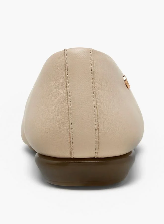 Le Confort BEIGE Women Perforated Leather Loafers for Women | Best Price UAE